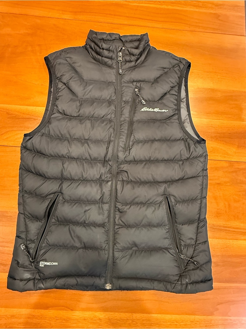 Eddie Bauer Black Quilted StormDown Men's Vest